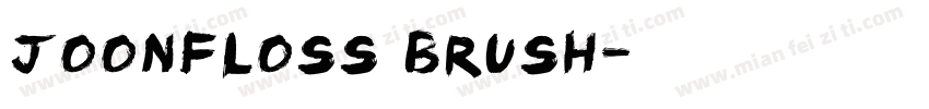 Joonfloss Brush字体转换